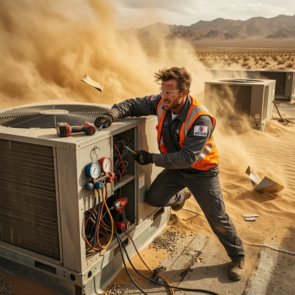 Surviving Extreme Desert Winds and Dust with Proper HVAC Care in Lancaster, CA